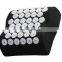 100% natural linen cover plastic spikes acupressure mat and pillow set
