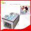 standard type single round pan + six cylinders thai fry ice cream roll machine