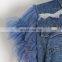 TWOTWINSTYLE Mesh Patchwork Women For Denim Jacket Sleeveless Button Big Size Female Tops