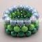 Baby Girls Candy color Bracelets Plastic Beads Bangles Elastic Beaded Bracelet For Child Kids Jewelry Accessories