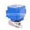AC 24v DC24v 1/2inch to 2inch  2 way brass ss304 mini electric motorized water ball valve for water irrigation