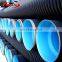 10 inch corrugated drain hdpe pipe black