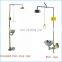 Chemical laboratory safety shower and eye wash for fitting