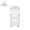 White Stainless Steel Lockable Salon Trolley Trolley Carts for Beauty Salon