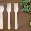 Disposable wholesale 16cm birch wood fork for Fast Food and Takeaway food cutlery