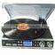 USB Turntable Player and Converter, Hot Sale Bluetooth Vinyl Suitcase Style Turntable