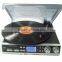 3 Speed Stereo Turntable with Built in Speakers and belt driven motor system