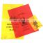 Medical Red PE Plastic Waste Bag PP Matieral Yellow Biohazard Bag for hospital use