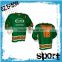 Custom made green ice hockey jersey wholesale price