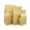 high quality biodegradable kraft paper food packaging bag with zipper