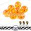 Auto Orange Color Dragonball z Balls Automatic Gear Shift Knob With Red 5 Stars