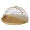 Bamboo food cover netted trays handmade basket tent food/bamboo food tray with cover/ bamboo food cover umbrella
