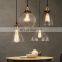 Vintage Glass Pendant Lights Modern LED Hanging Lamps for Living Room Loft Decor Chandelier