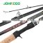 JOHNCOO China Saltwater 2.1m 2.28m 2.4m 2 Sections Carbon Fiber Spinning Rod Casting Rods Fishing Jerk Rod