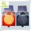 Direct manufacture yellow flashing led solar traffic light