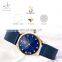 SHENGKE Luxury Lady Watch Flower Pattern Dial With Shiny Rivet Index Stainless Steel Milanese Mesh Band Quartz Watch K0081L