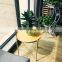 Living Room Furniture Tray Small Round Table Modern Metal Black Folding Round Coffee Table Side Table
