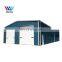 Small prefab space frame shed houses temporary storage shed modern prefab steel structure