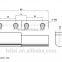 Different soft closing cabinet interior hinge