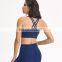 Custom High Quality No Front Rise Seams Leggings Match Fitness Sports Bra Yoga Sets Women Workout Gym Wear