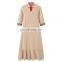 Neo-Chinese Style Pure Cashmere Dress Long Slim Fit A-Line Button Decoration Floor-Length Natural Breathable Sustainable Autumn