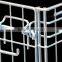 Large storage mesh steel container with 4 wheel