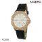 2015 ladies fashion leather belt waterproof watch
