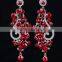 Full drill alloy luxury crystal bridal long earrings,fashion earrings