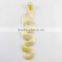 Human hair light blonde color virgin european hair
