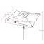 2m umbrella made from durable 180g polyester