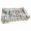 Stackable wire mesh foldable steel container