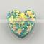 2015 Fashion Synthetic op03 Light Green Heart Opal With Drilled Hole