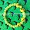 Rainbow colors 2016 new children emoji plastic bead emoticon bracelet