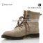 Suede leather upper rubber bottom boots cowboy boot casual style