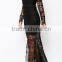 black lace maxi dress mesh lace dress ladies sexy transparent lace dress