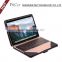 Shenzhen F&C hand-crafted premium PU leather Material folio cover for macbook pro case 11" 12" 13" 15" Compatible