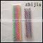 Colorful plastic wrapped striped straws with Affixed Stopper                        
                                                Quality Choice