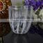 Handmade Crystal Fancy Black White Striped Water Glass Drink Tumblers
