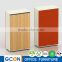 Offfice wooden storage filling cabinet book shelfs wall floating shelf with drawer