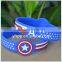 Custom Design Captain America Silicone Wristband Bracelet for Fans