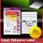 Durable In Use Inkjet Adhesive Printing Label for 5x19 Sections