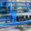 Automatic double wire mesh chain link fence machine