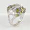 Jeweled alloy finger ring