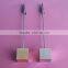 custom blank silver and gold cubic shape metal memo clip holder