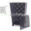 Outdoor black powder coating square shape fire pit in large size