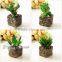 Pure Hand-made New Arrival Artificial Succulent Mini Bonsai for Indoor Decoration