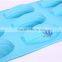 hot sale LFGB/FDA food grade 9 holes shell shaped silicone cake pan fashion