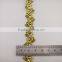 clothing sewing vintage tinsel metallic golden trimmings lace