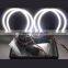 led halo rings 131mm car angel eyes headlights 120 smd led angel eyes for bmw e46 projector