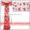 20x280cm Flocked Organza Chair Sash Bows Wedding Reception Decoration